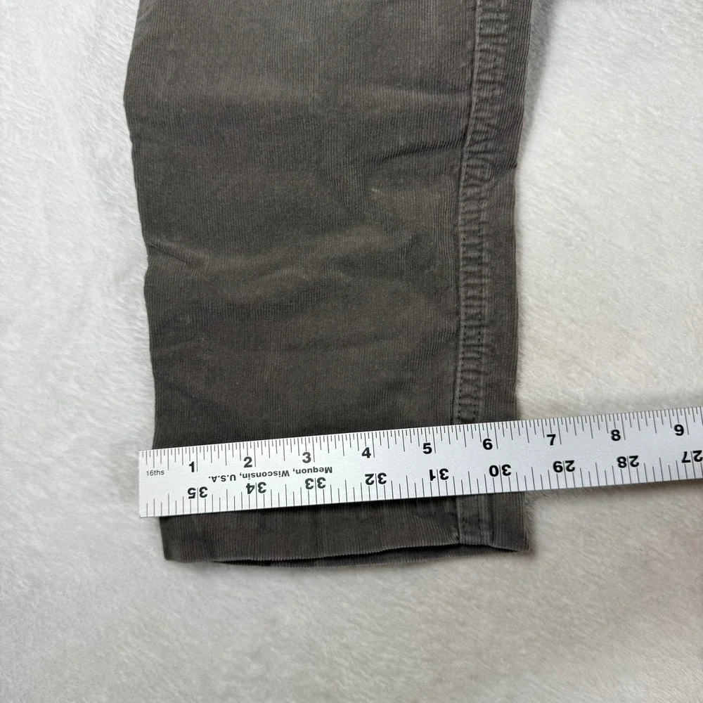 Vuori Mens Corduroy Jogger Pants Charcoal Gray Elastic Waist Drawstring M